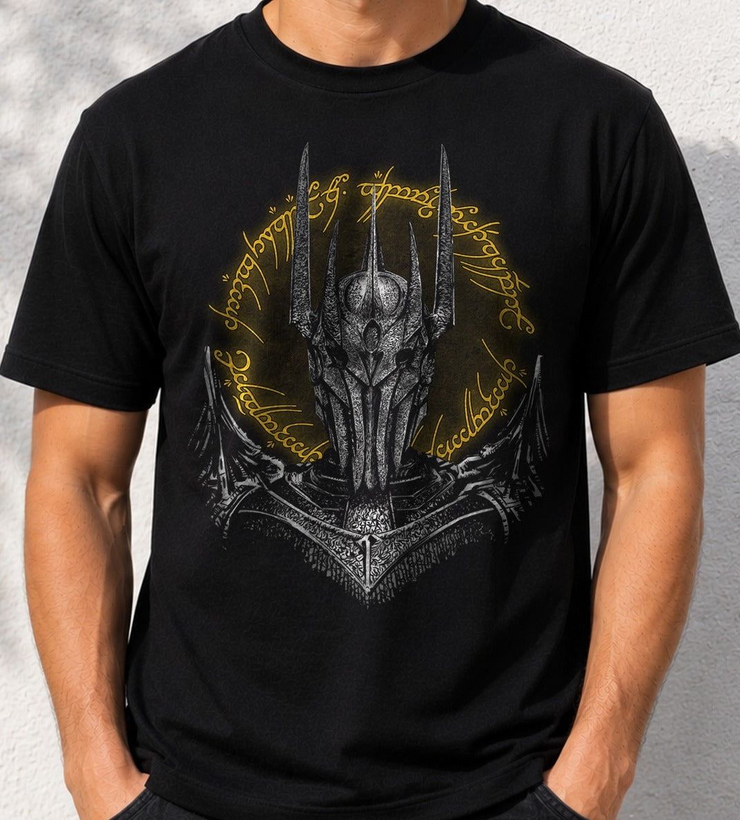 Camiseta The Necromancer – Sauron de El Señor de los Anillos (negra)