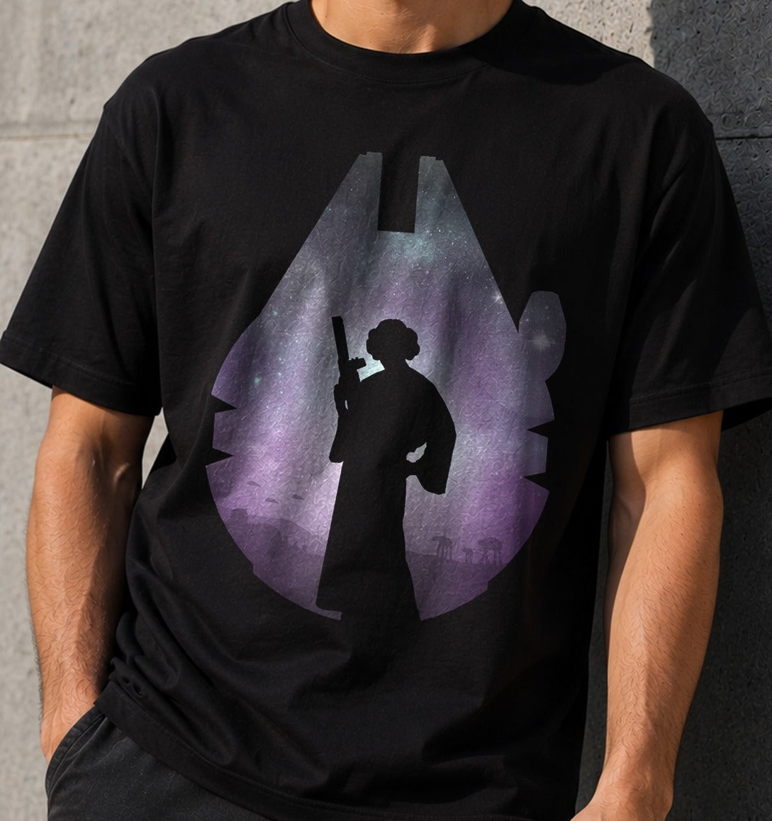 Camiseta The Princess – Leia Organa de Star Wars (negra)