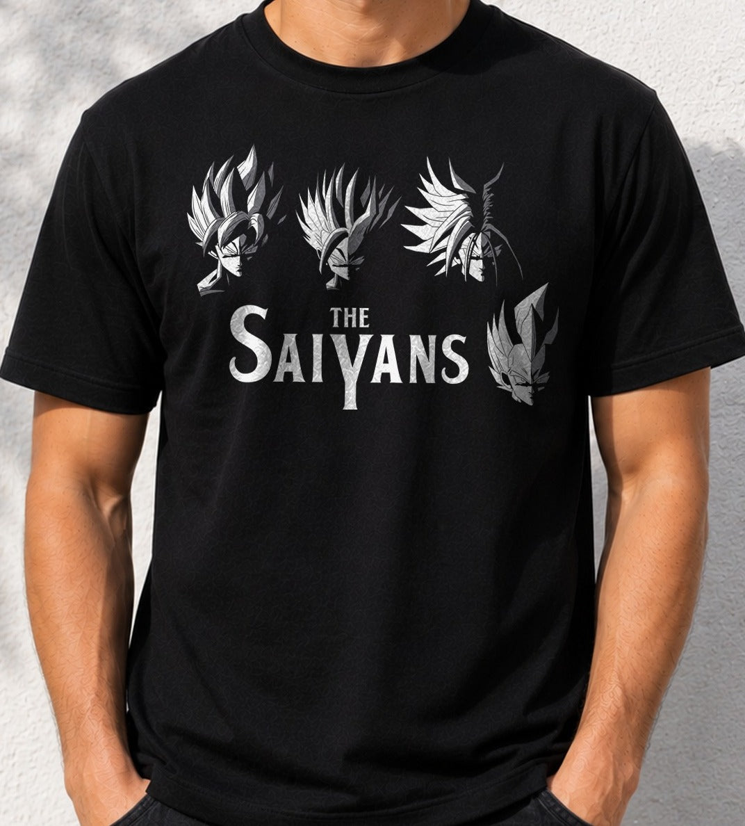 Camiseta The Saiyans – Dragon Ball Z (negra)