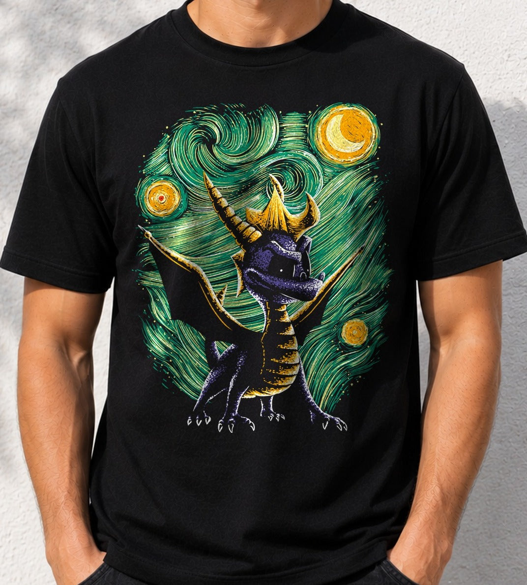 Camiseta The Starry Dragon – Spyro (negra)