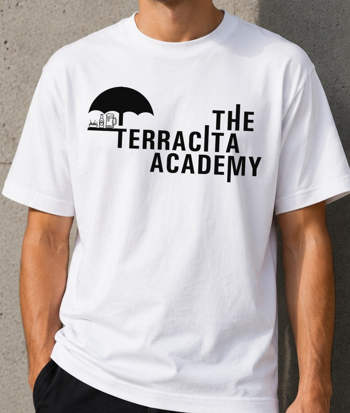 Camiseta The Terracita Academy – Regalo para amantes de la cerveza (blanca)