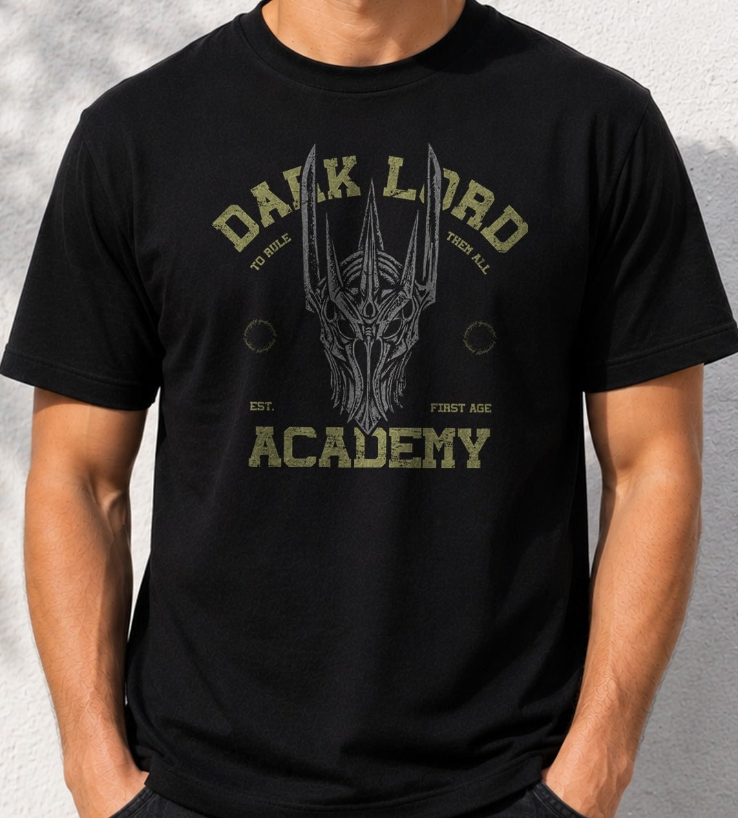 Camiseta To Rule Them All – El Señor de los Anillos (negra)