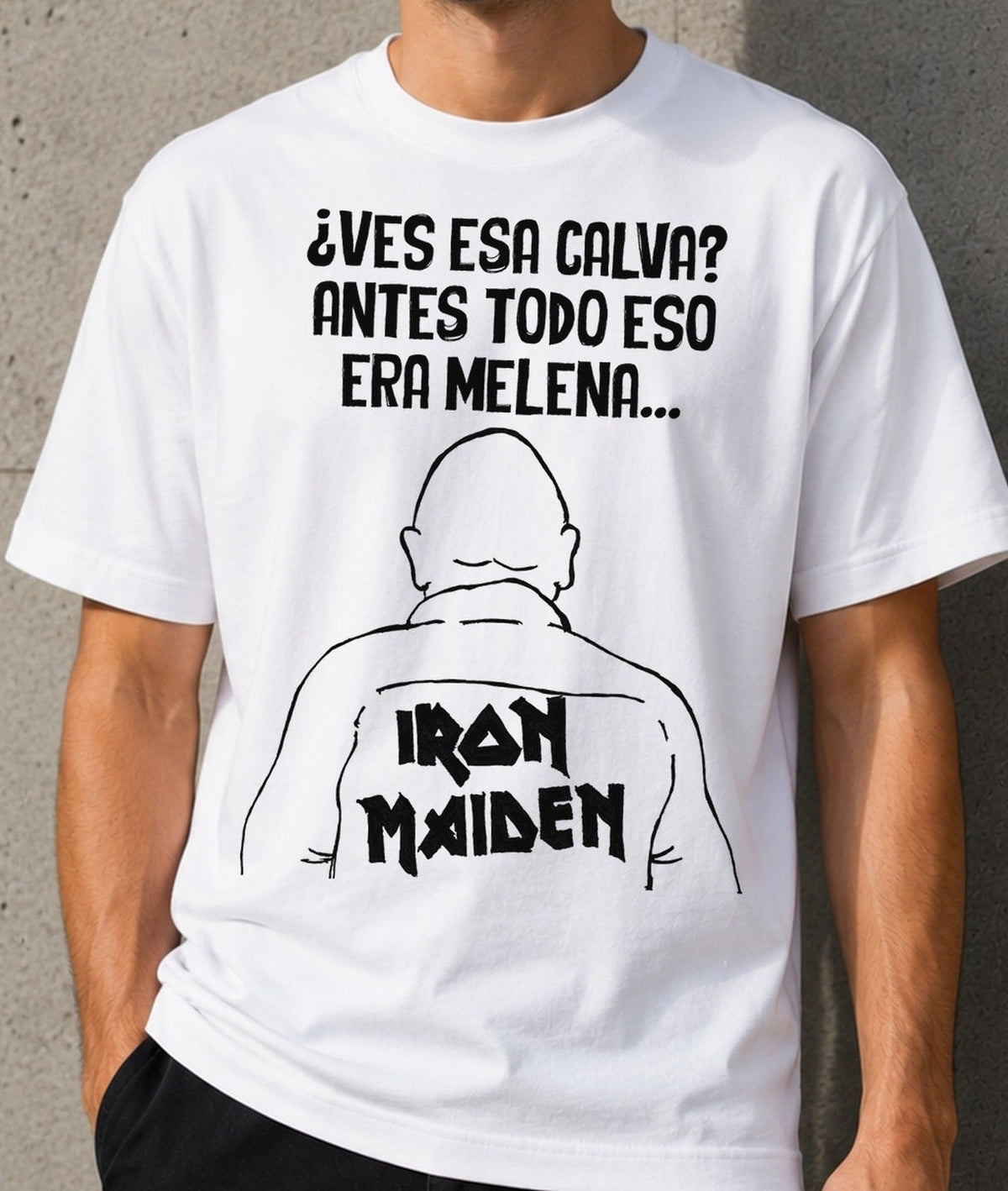 Camiseta Todo Eso Era Melena – Regalo para Rockeros (blanca)