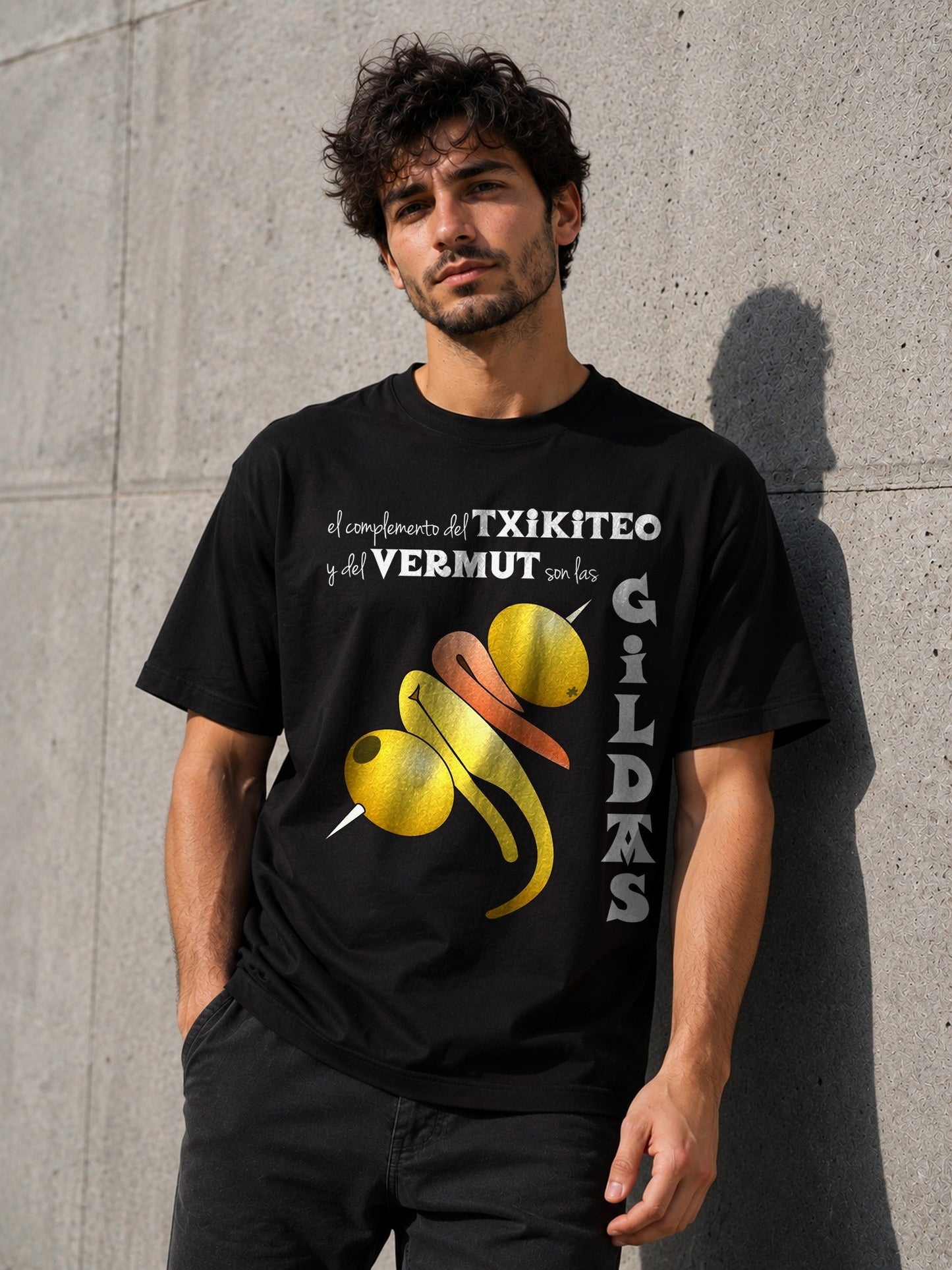 Camiseta Txikiteo con Gildas – Regalo para amantes del vermut