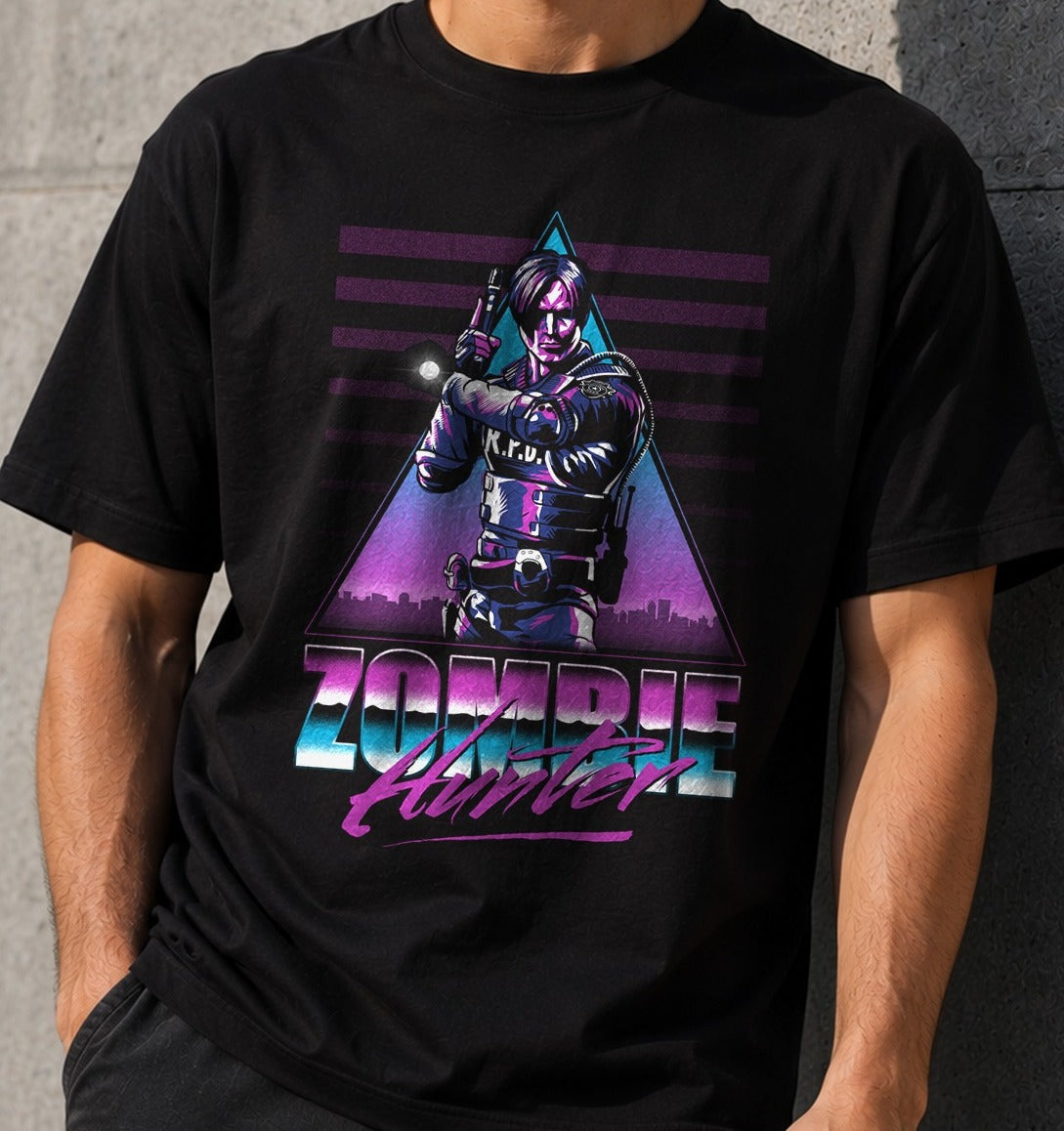 Camiseta Zombie Hunter – Resident Evil (negra)