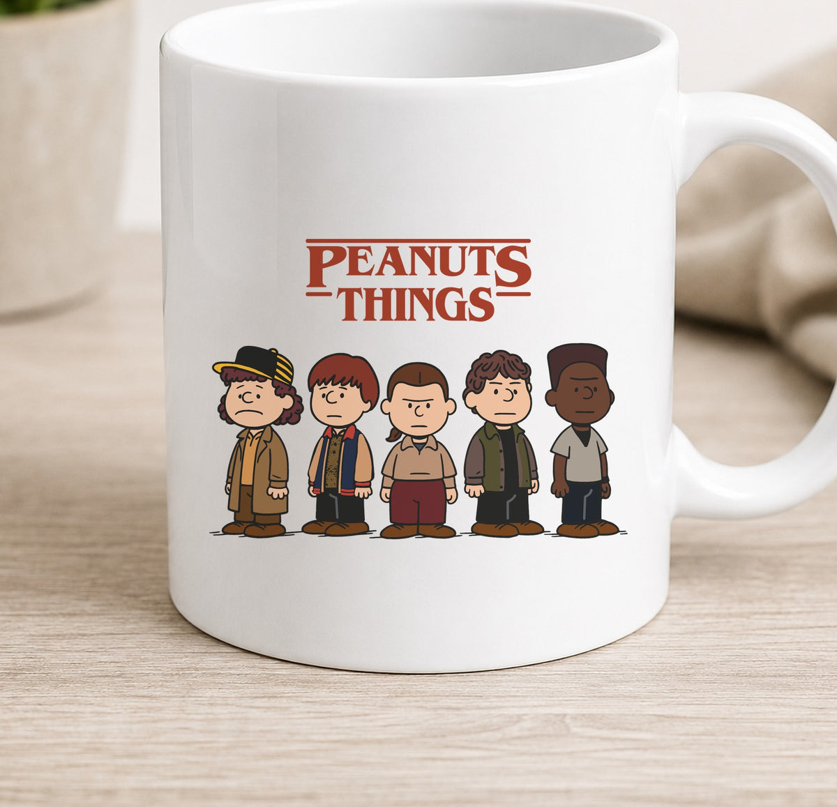 Taza Peanuts Things (blanca)