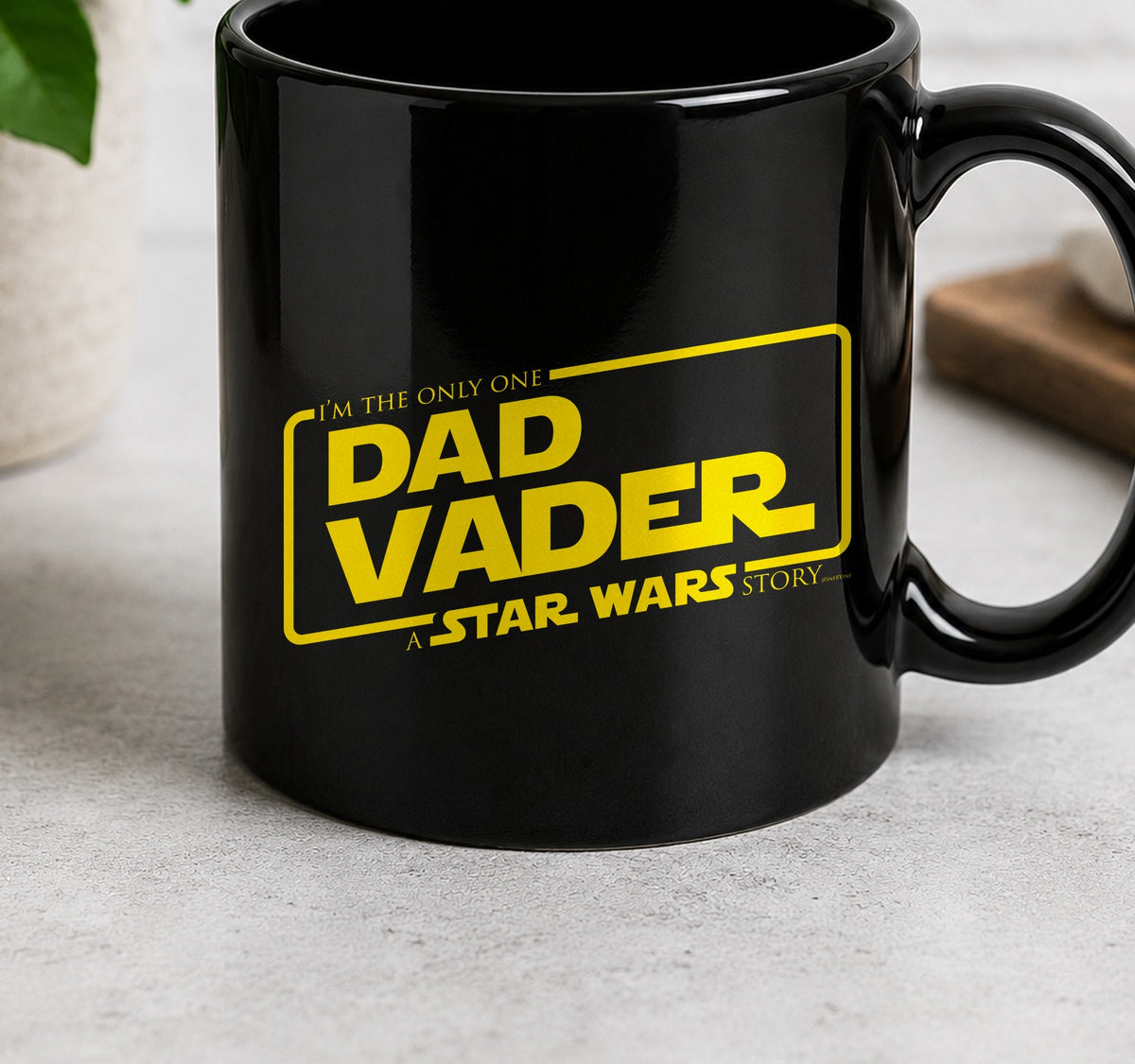 Taza Dad Vader (negra)