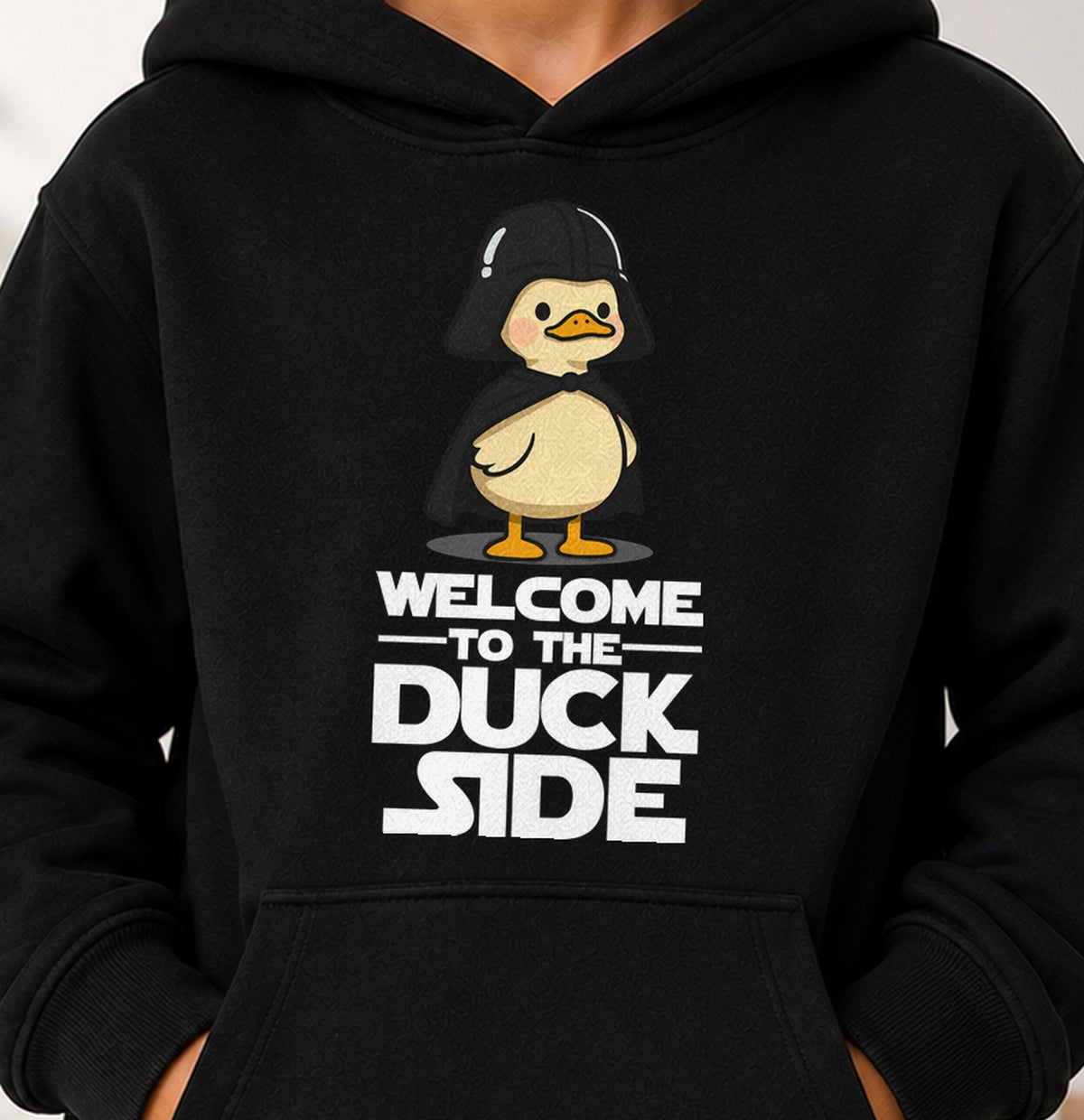 Sudadera niño Welcome To The Duck Side (negra)
