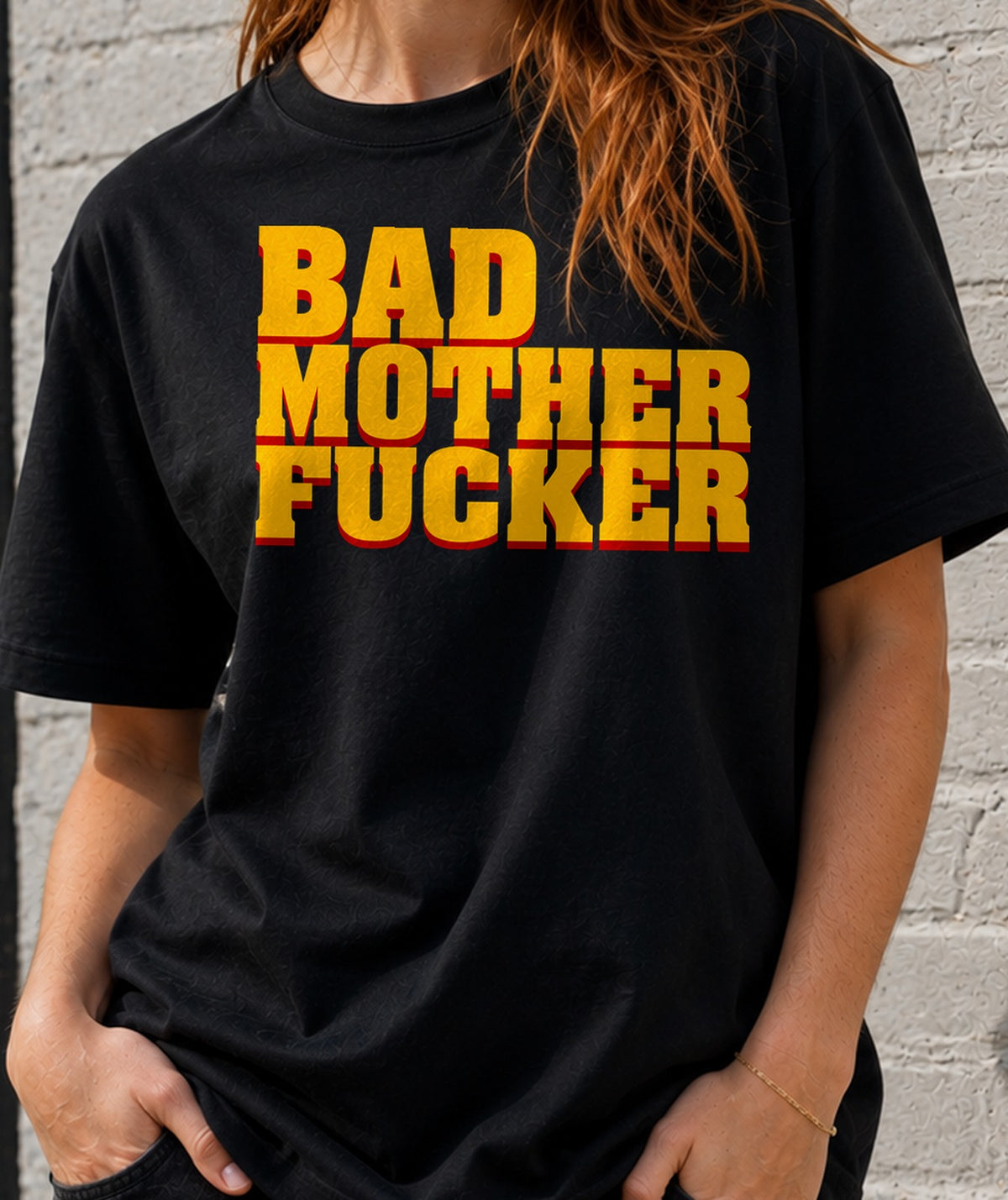 Camiseta mujer Bad Mother Fucker (negra)