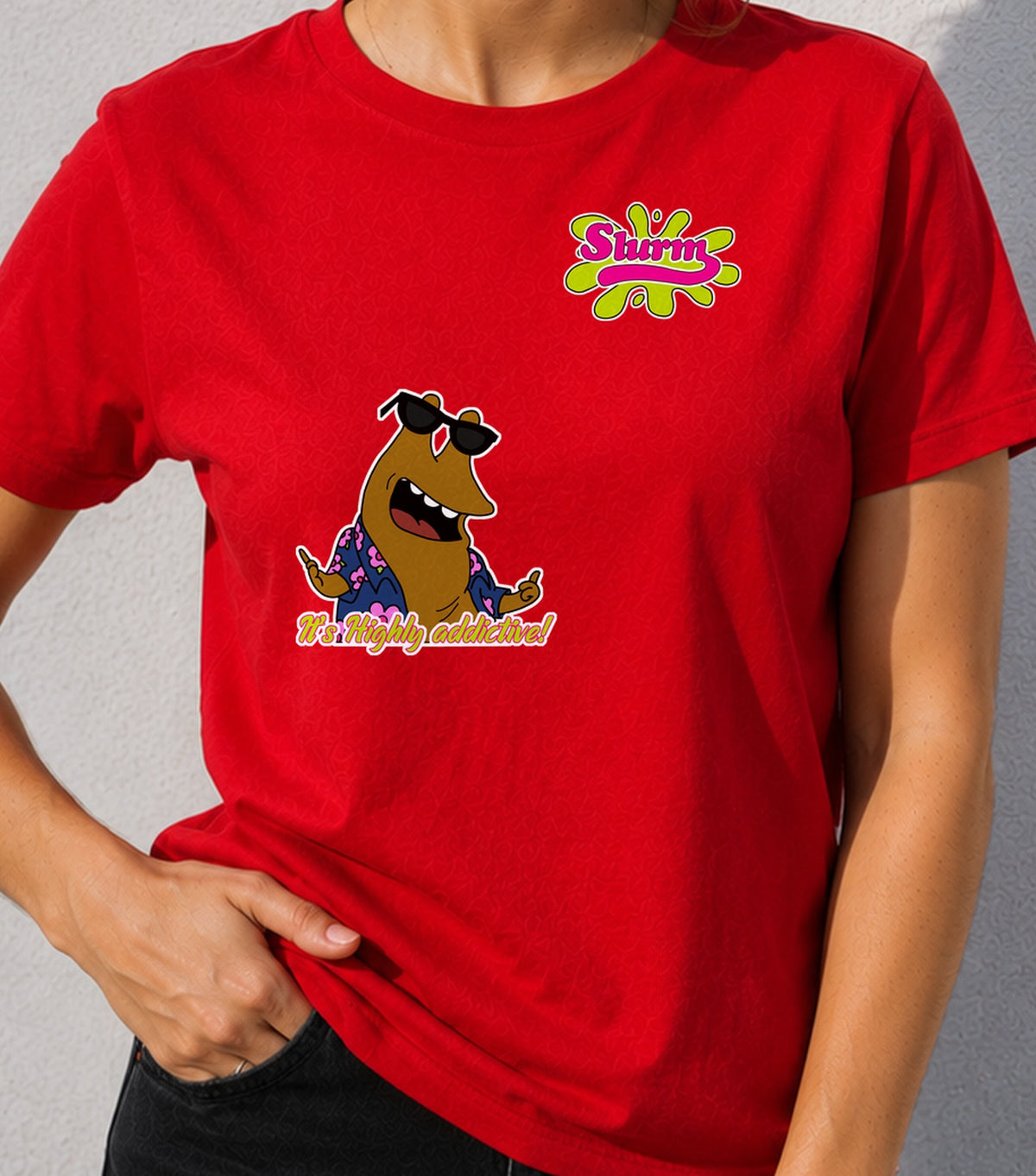 Camiseta mujer Slurm (roja)