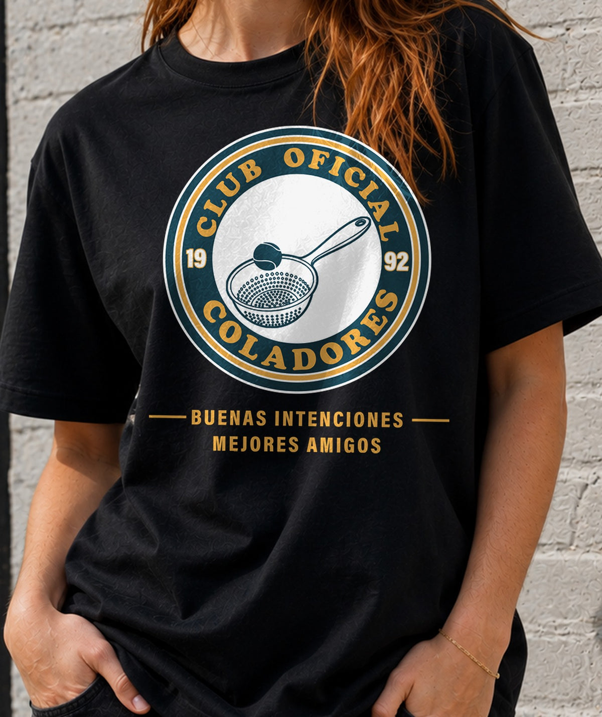 Camiseta mujer Club Oficial Coladores (negra)