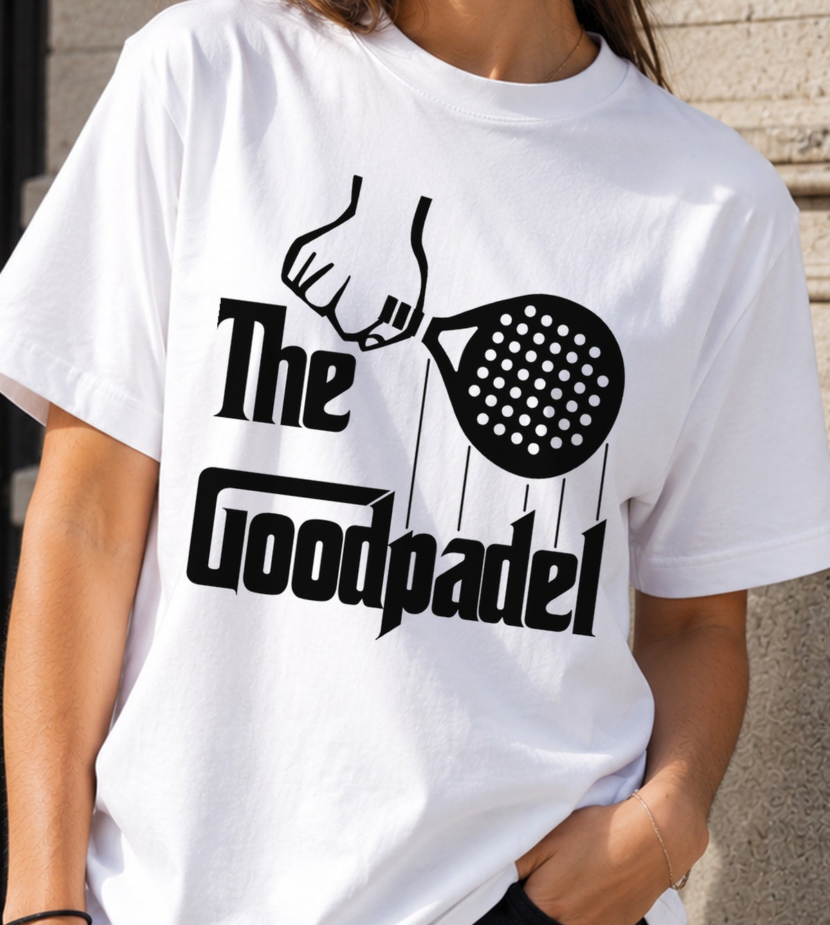 Camiseta mujer The Good Padel (blanca)
