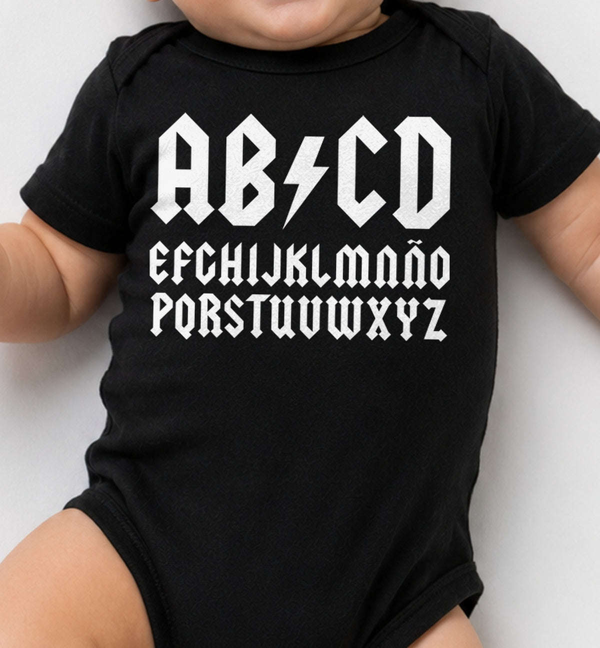 Body Camiseta AB-CD claro (negra)