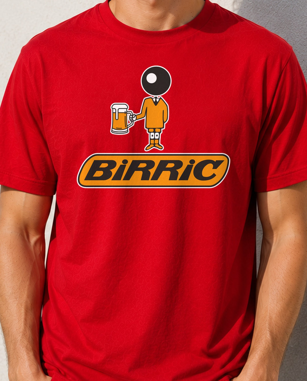 Camiseta Birric – Regalo para cerveceros (roja)