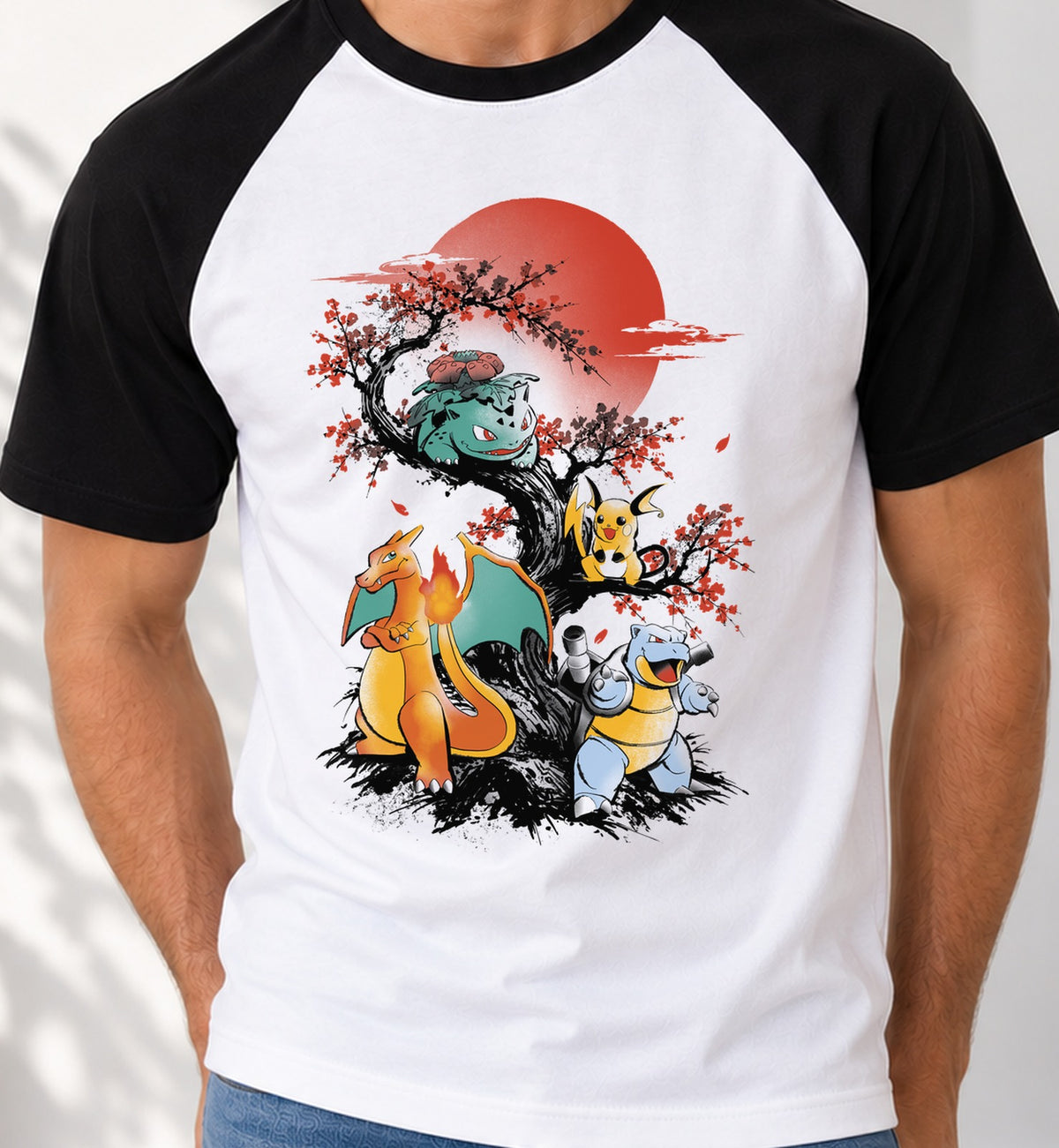 Camiseta baseball Evolution under the sun (blanca)