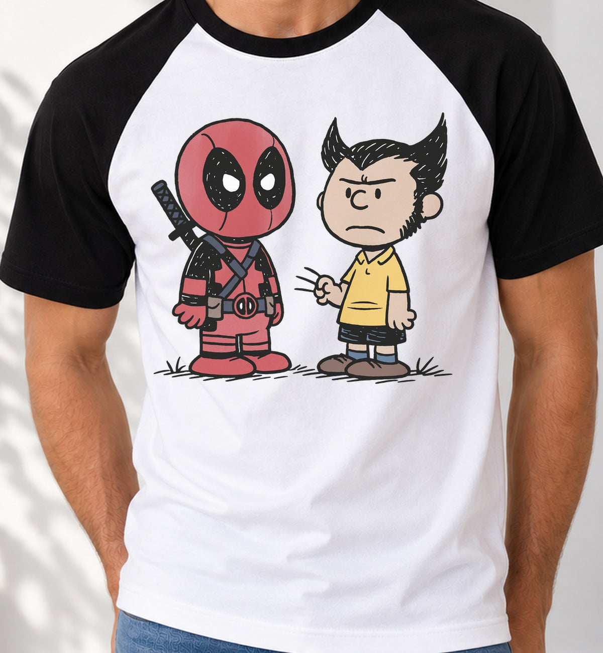 Camiseta baseball DD y WV peanuts (blanca)