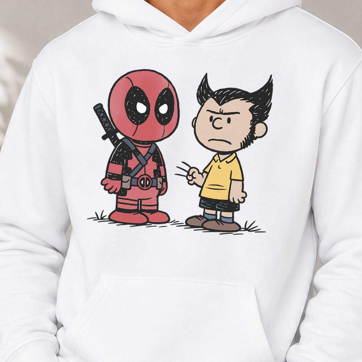 Sudadera DD y WV peanuts (blanca)