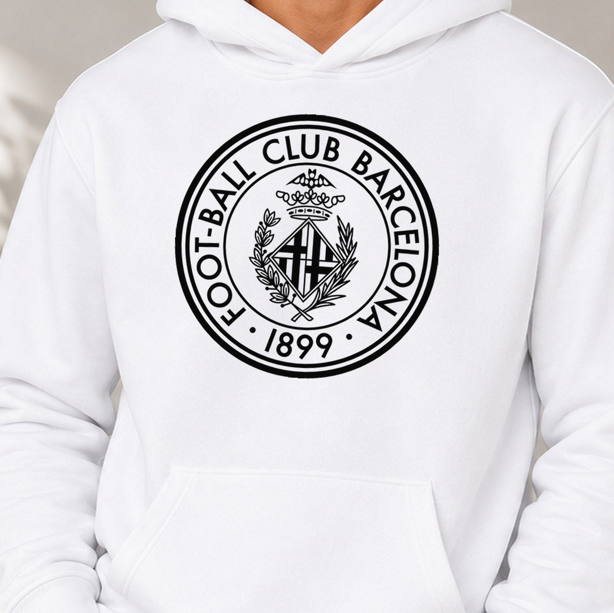 Sudadera Fc Barcelona 1899 (blanca)