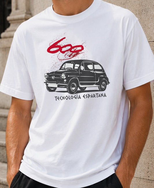 Camiseta 600 – Seat 600 Retro (blanca)