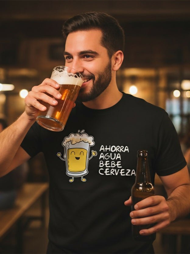 Camiseta Ahorra agua - El Cajón Friki