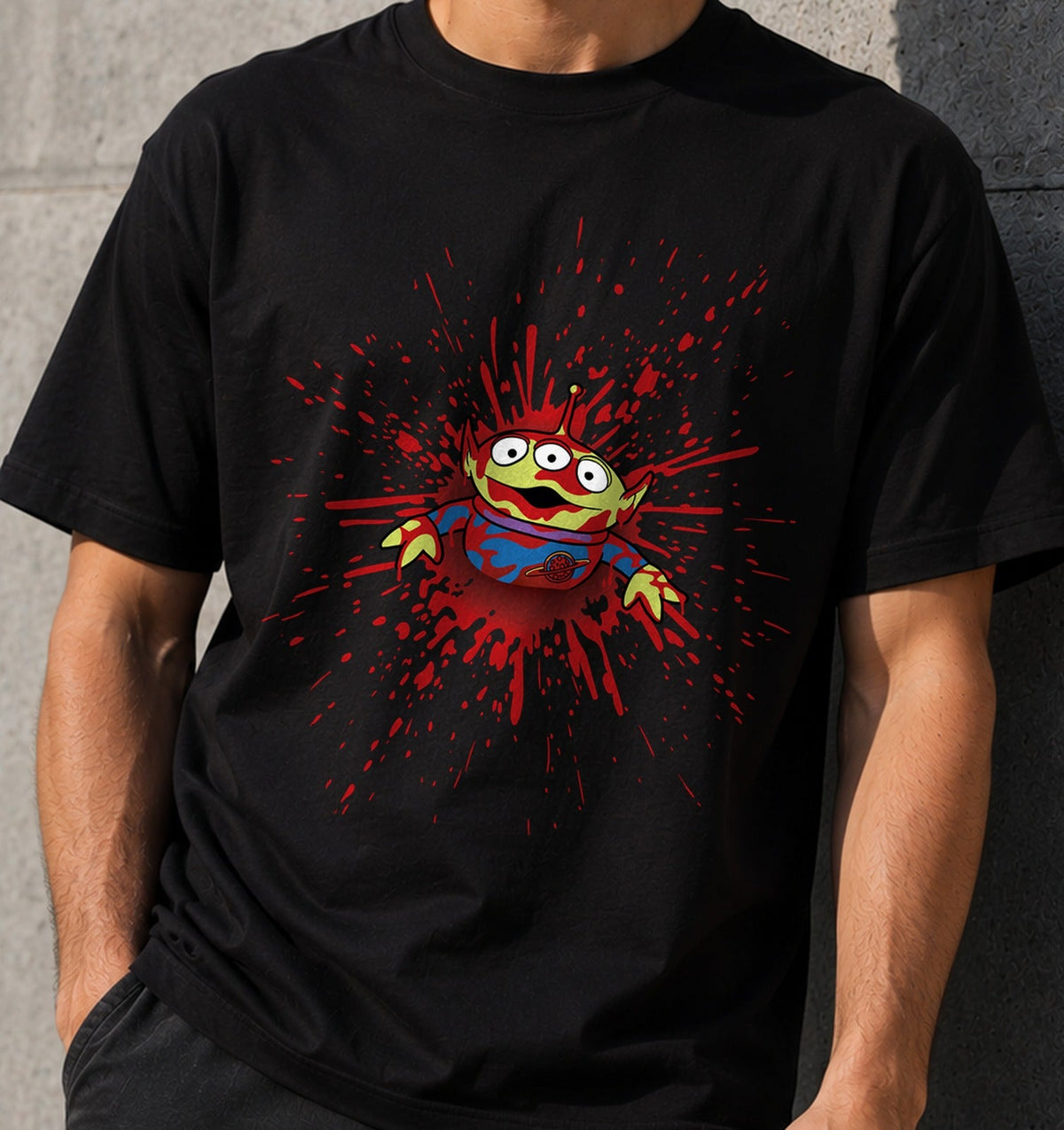 Camiseta Alien born – Alienígena de Tres Ojos (negra)