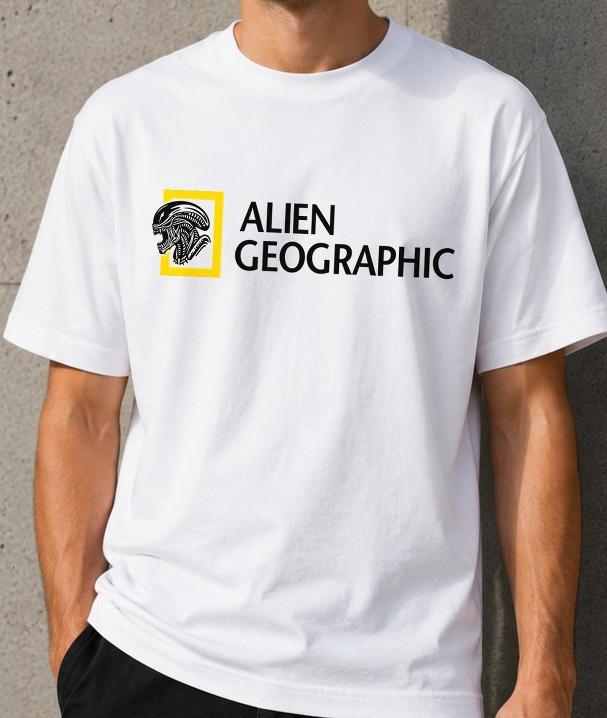 Camiseta Alien Geographic – Alien (blanca)