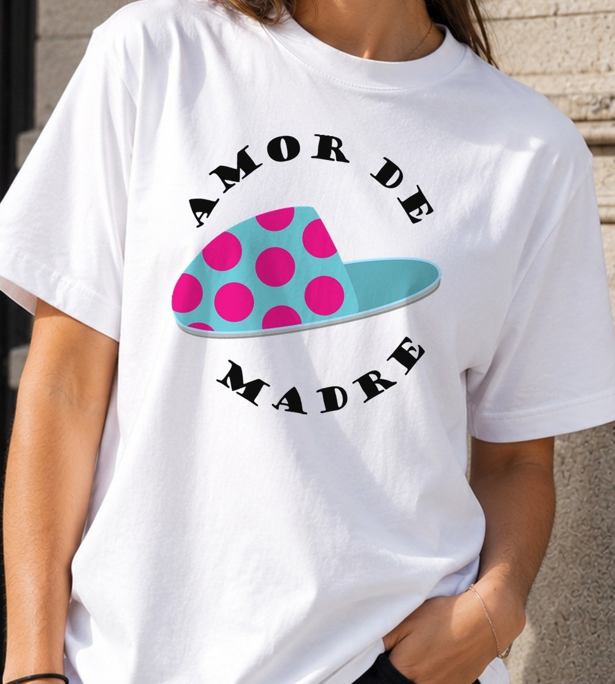 Camiseta Amor de Madre – Regalo Día de la Madre (blanca)