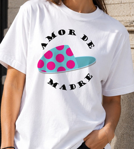 Camiseta Amor de Madre – Regalo Día de la Madre (blanca)