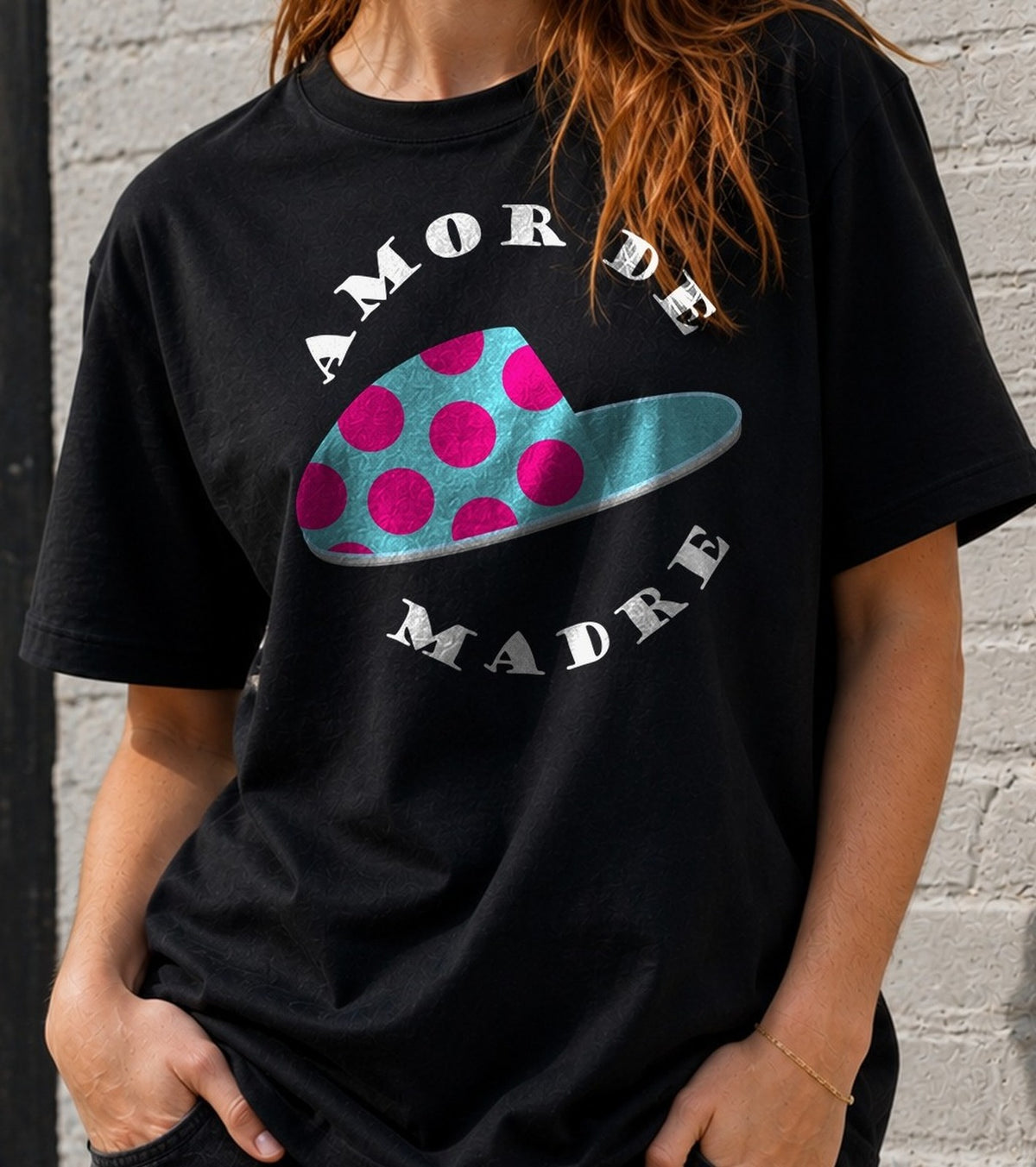 Camiseta Amor de Madre – Regalo Día de la Madre (negra)