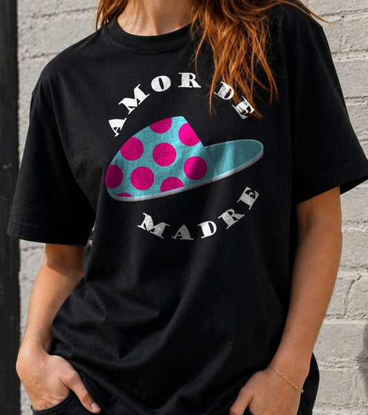 Camiseta Amor de Madre – Regalo Día de la Madre (negra)