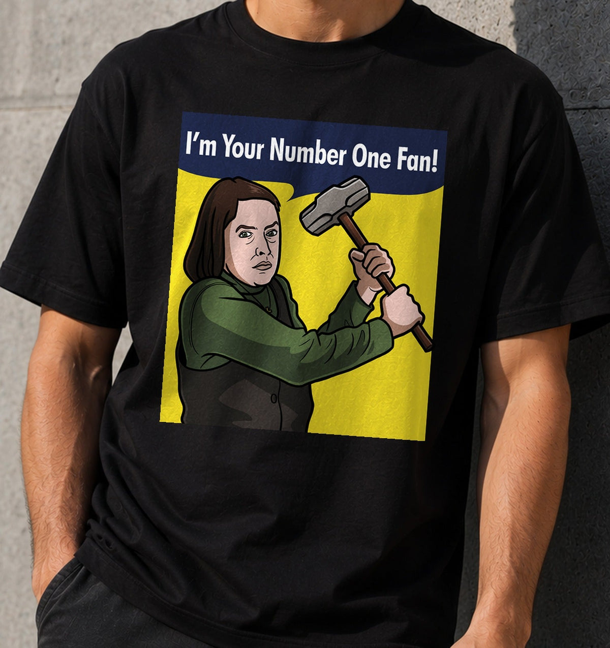 Camiseta Annie Wilkes can do it – Fan Número Uno del Terror (negra)