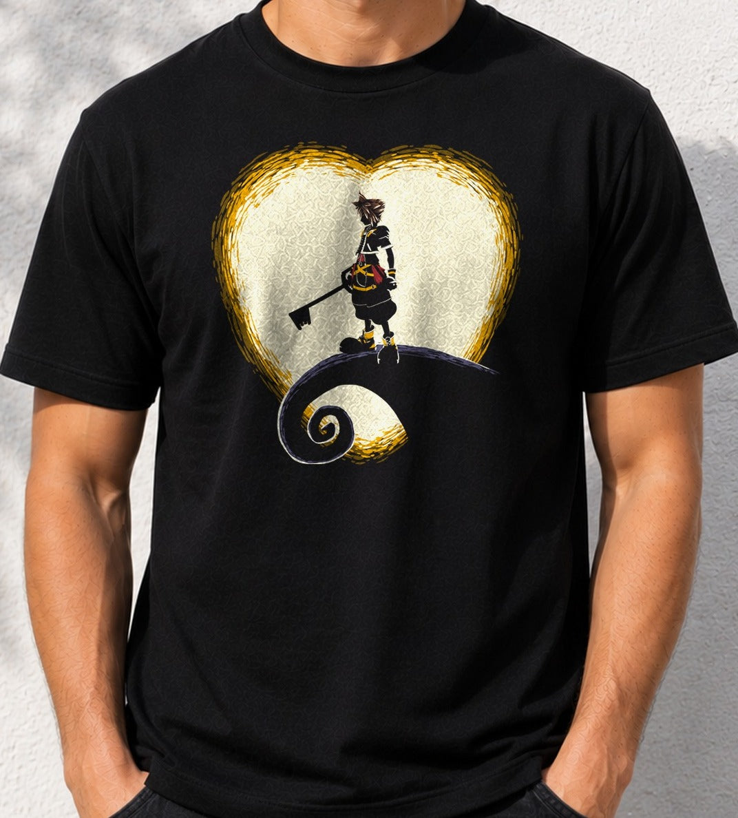 Camiseta Another World – Sora de Kingdom Hearts (negra)