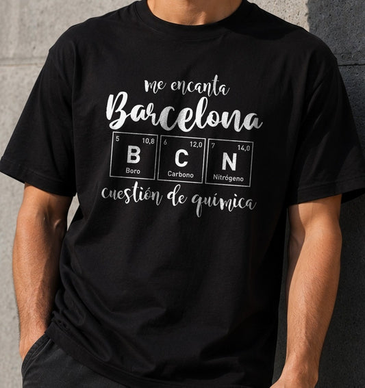Camiseta Barcelona Tiene Química – Regalo para amantes de la ciudad