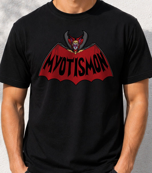 Camiseta Bat-mon – Villano Vampiro de Anime (negra)