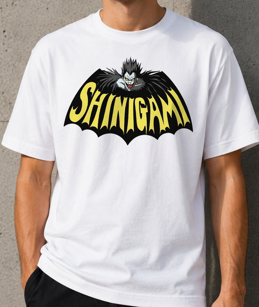 Camiseta BatShinigami – Ryuk de Death Note (blanca)