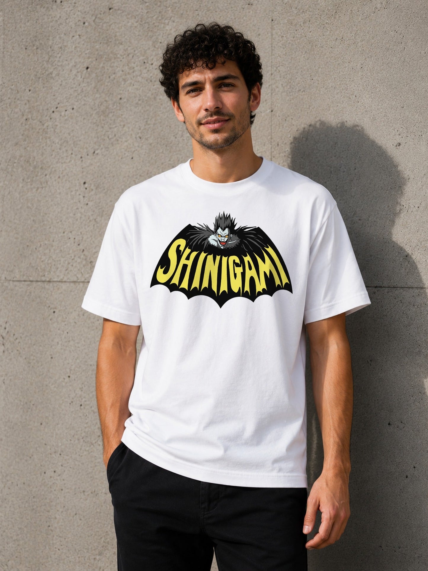 Camiseta BatShinigami – Ryuk de Death Note (blanca)