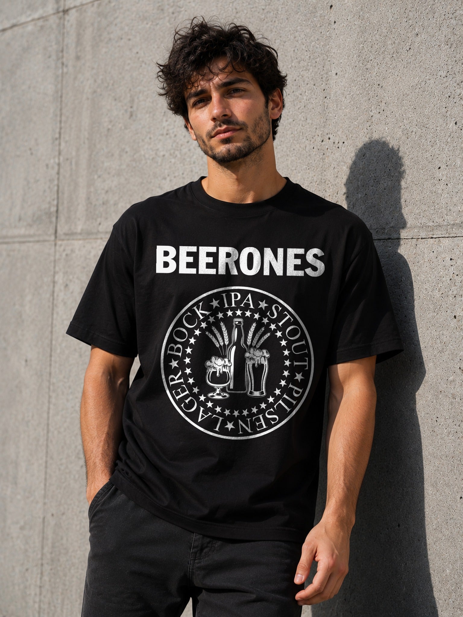 Camiseta con el diseño Beerones – Regalo para amantes de la cerveza y el rock, de Paranoia Records