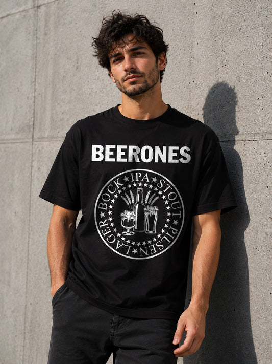 Camiseta con el diseño Beerones – Regalo para amantes de la cerveza y el rock, de Paranoia Records