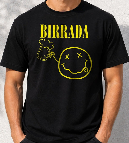 Camiseta Birrada – Regalo para cerveceros (negra)