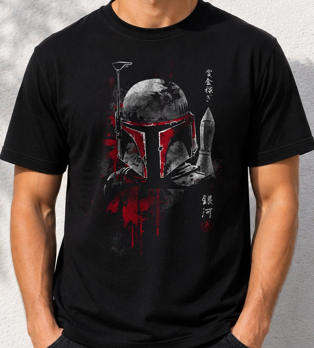 Camiseta Bounty Hunter Ink – Boba Fett de Star Wars (negra)