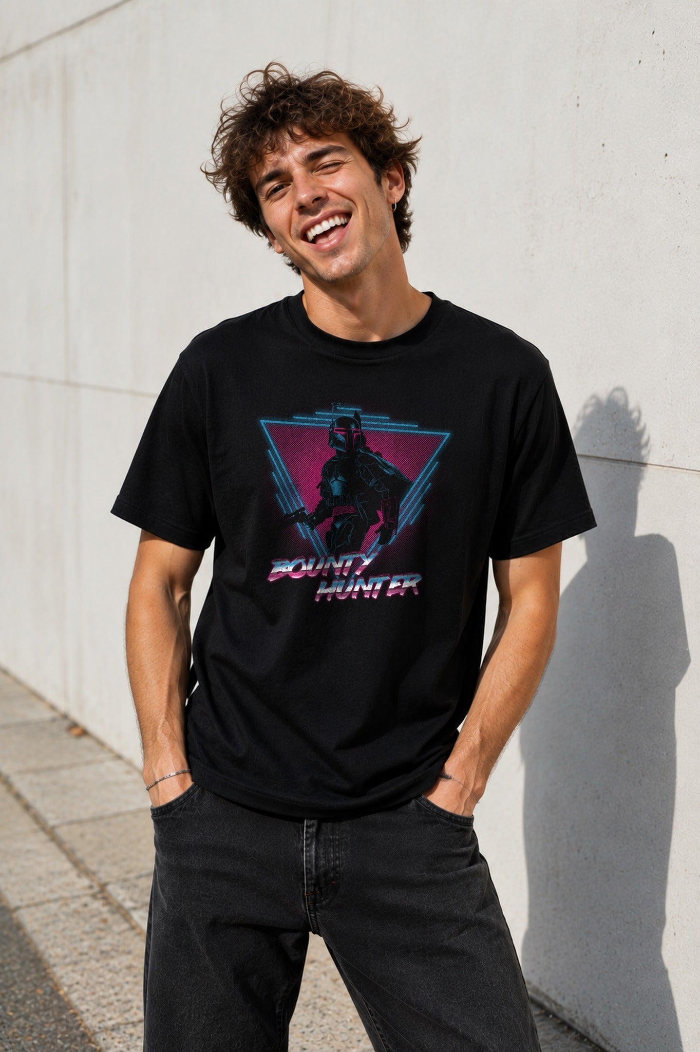 Camiseta Bounty Hunter – Boba Fett de Star Wars (negra)