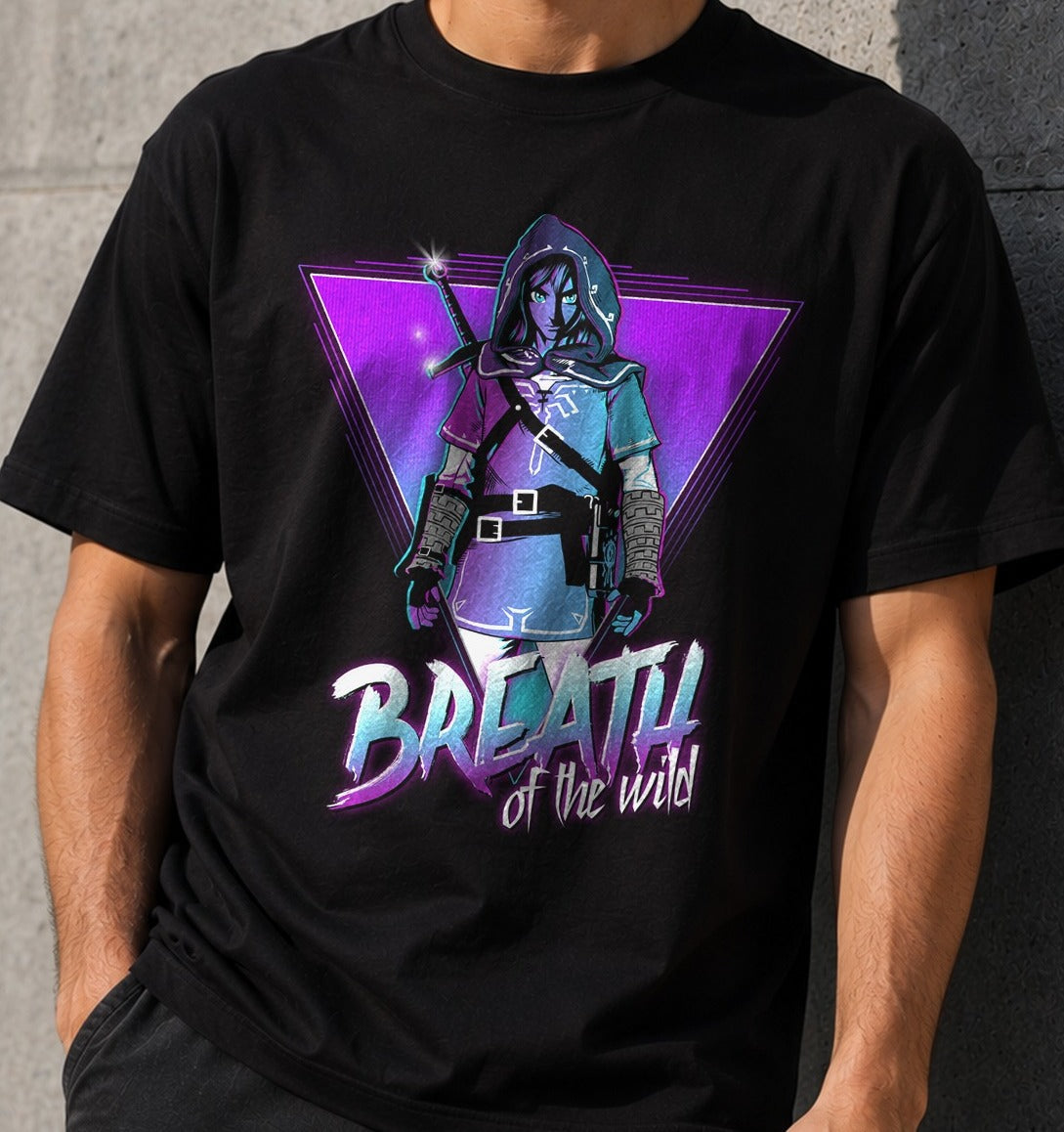 Camiseta Breath of the Wild – The Legend of Zelda (negra)