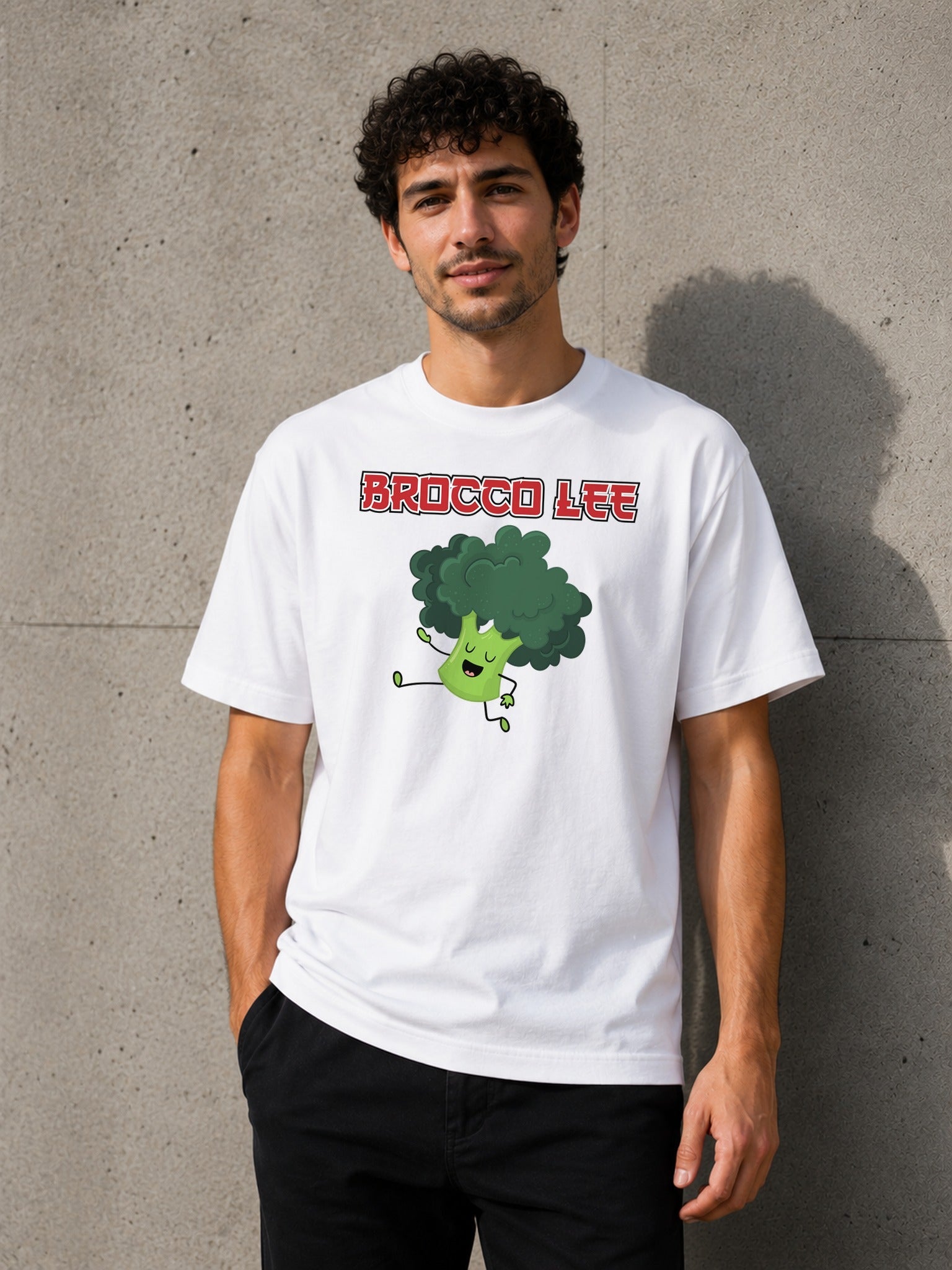 Camiseta con el diseño Brocco Lee – Parodia friki para amantes del brócoli y las artes marciales, de Paranoia Records