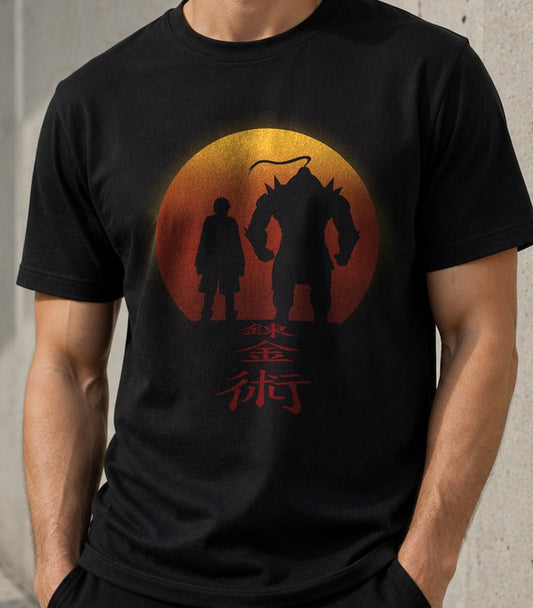 Camiseta Brotherhood – Fullmetal Alchemist (negra)