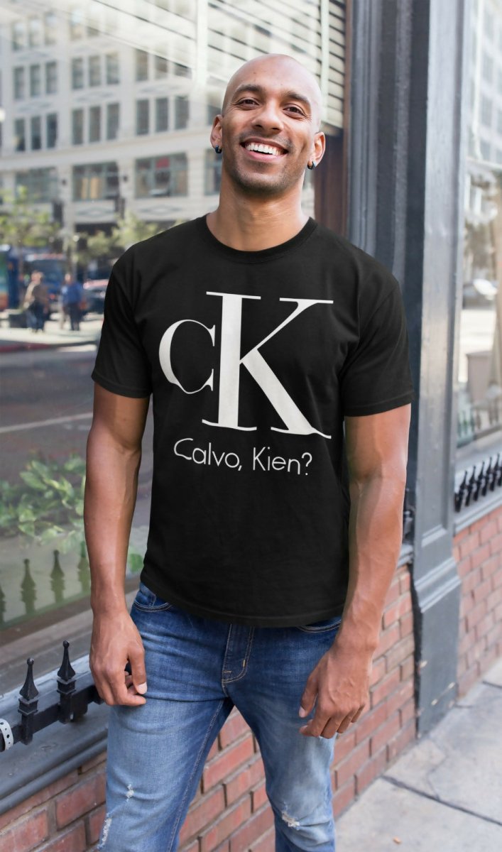 Camiseta Calvo, kien? - El Cajón Friki