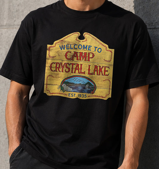 Camiseta Camp Crystal Lake (negra)