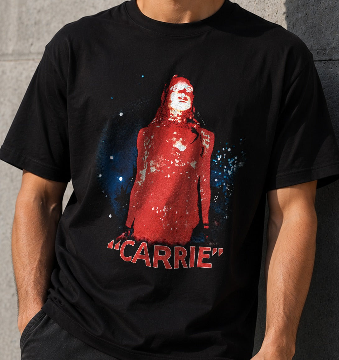 Camiseta Carrie – Terror Ochentero (negra)