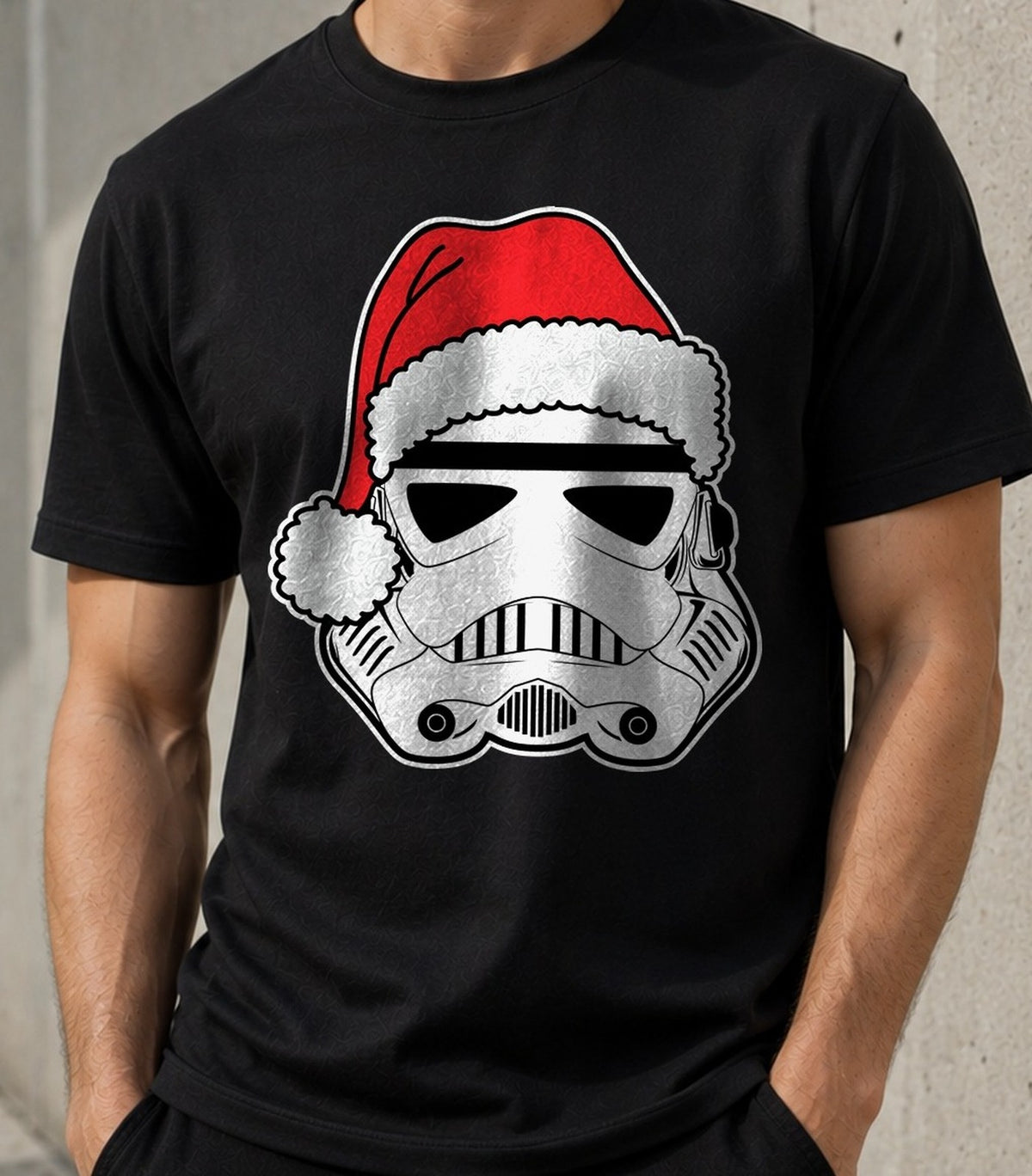 Camiseta Christmas Trooper – Star Wars (negra)