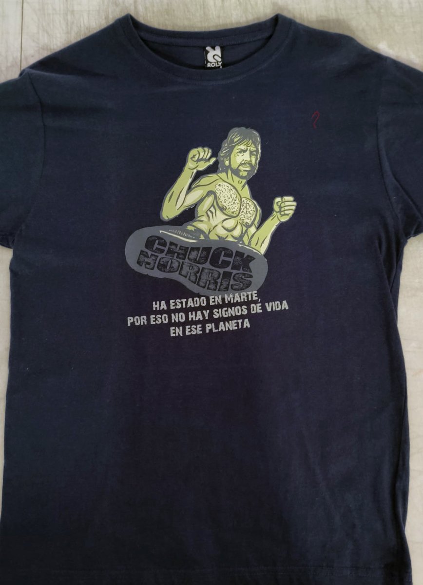 Camiseta Chuck Norris Planeta Marte Outlet - El Cajón Friki