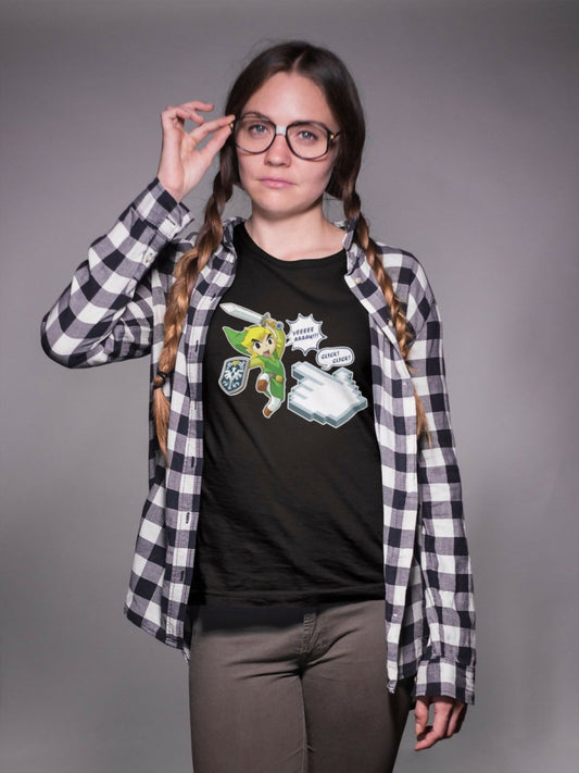 Camiseta Click on the Link - El Cajón Friki